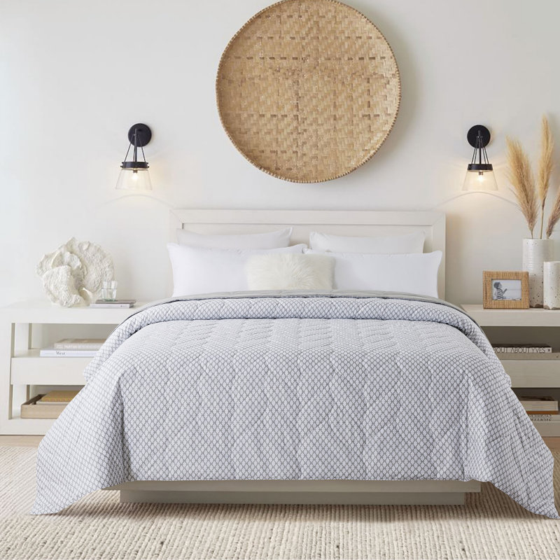 King Size Reversible Cotton Down Alternative Blanket