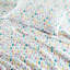 Grand drap de flanelle de coton avec 4 pièces, motif d'arbres des Fêtes blanc