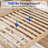 Solid Wood Platform Bed with Tall Headboard, Tool-Free Assembly, Maple (Queen)