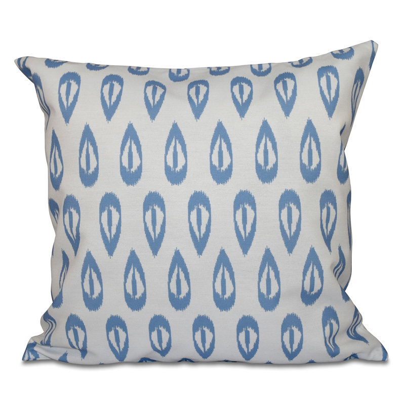 Housse et insert de coussin Happy Hippy, H 20 po x l 20 po, Bleu