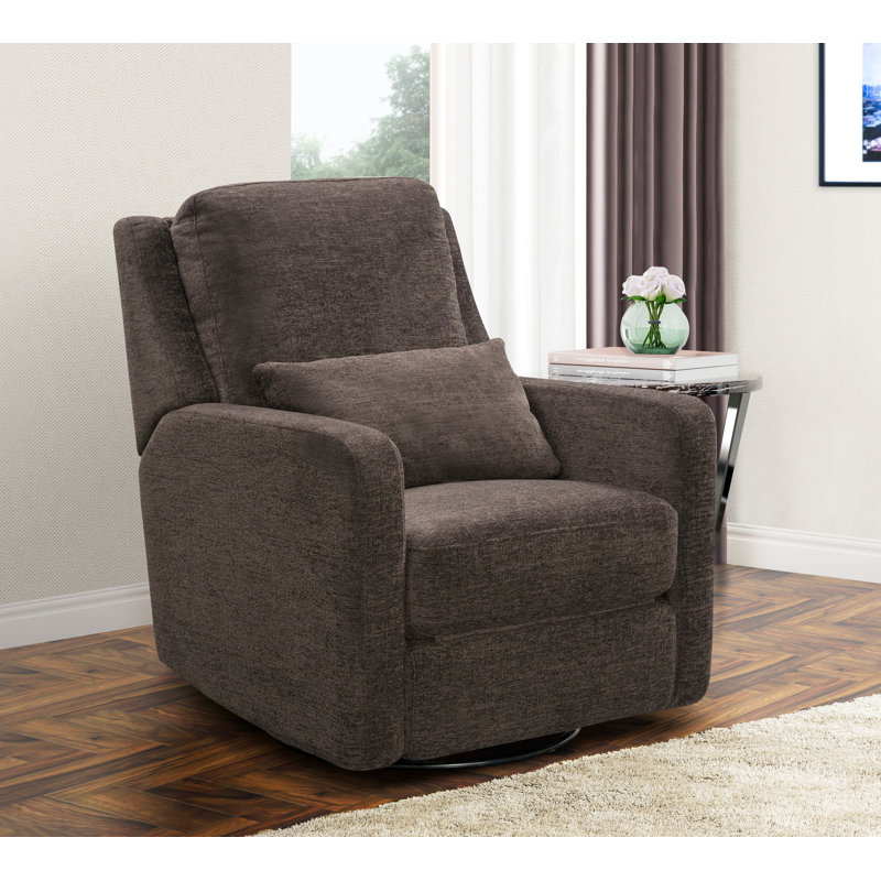 Fauteuil inclinable et pivotant manuel 31,5 po, Brun