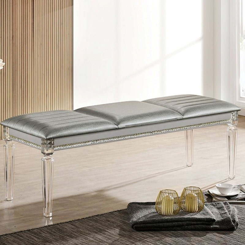 Banc rembourré en acrylique Aarica