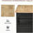 Kitchen island with wheels and rubberwood top, with spice rack, towel rack, and drawers, dining table, suitable for dining room, black-703831184