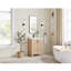 Ensemble de meuble-lavabo à simple cuve 24 po en chêne naturel avec plateau en pierre blanche à grain blanc-1930349674-1930349672