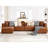 6-Piece 152.76” Leather Upholstered Sectional Sofa-1241260198