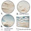 «Beige and Blue Coastal Beach Paint I», art mural sur toile Coastal Beach-1862023394-1862023402