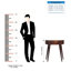 Console en bois massif 27,5591 po