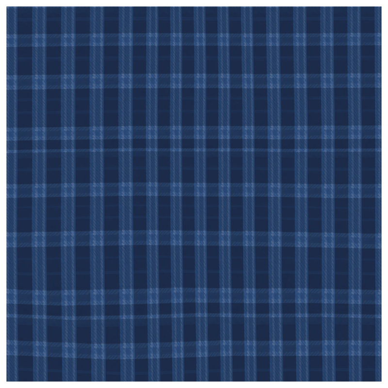 Housses de couette à carreaux bleu marine, Grand lit