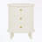 Oval Nightstand with 3 Drawers