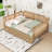 Wooden Daybed with Trundle and Durable Construction-1096017148-1096017149