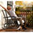 3 - Person Outdoor Glider Bench, Gray Breathable Mesh, Metal Frame, Safe And Comfortable Gliding For Pool Area Seater In Balcony