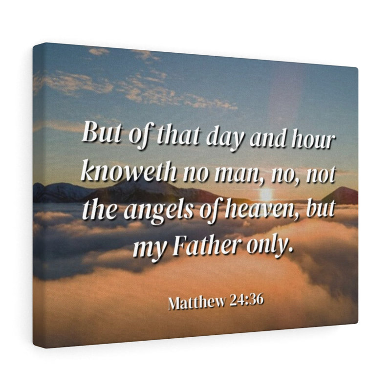 Angels Of Heaven Matthew 24:36 - Wrapped Canvas Print, 46cm H x 61cm W