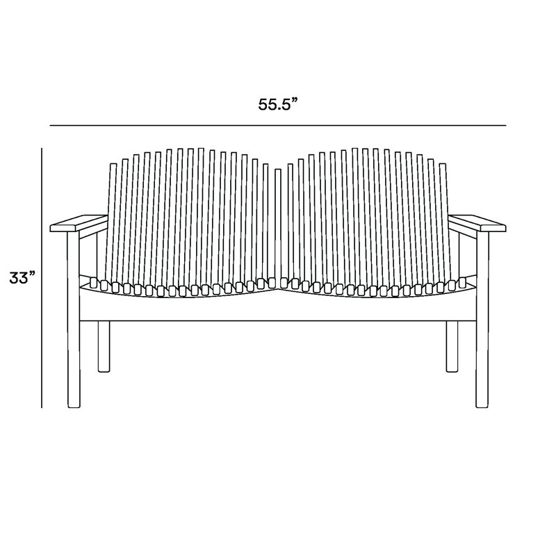Verbena Outdoor 2 - Seat Loveseat