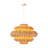 27 inch 3 lights hand woolen Raffia shade chandelier