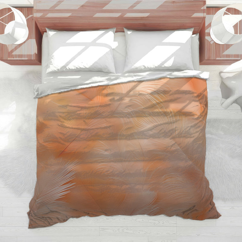 Soft Feather Pattern Comforter, Twin