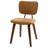 18.9" H Mid-Century Modern Dining Chair with Padded Seat Cushion & Curved Backrest, Upholstered Side Chair Set of 2-168889501-185442236