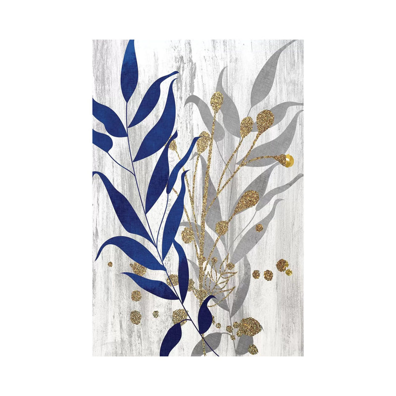 Blue And Grey II by Ann Bailey - Wrapped Canvas Print, 30.48cm H x 20.32cm W x 1.9cm D