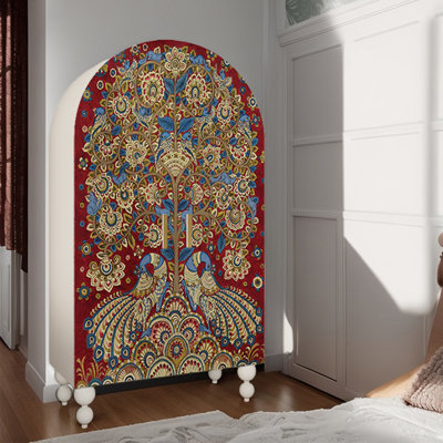 Garde-robe arquée moderne à double porte pour chambre simple