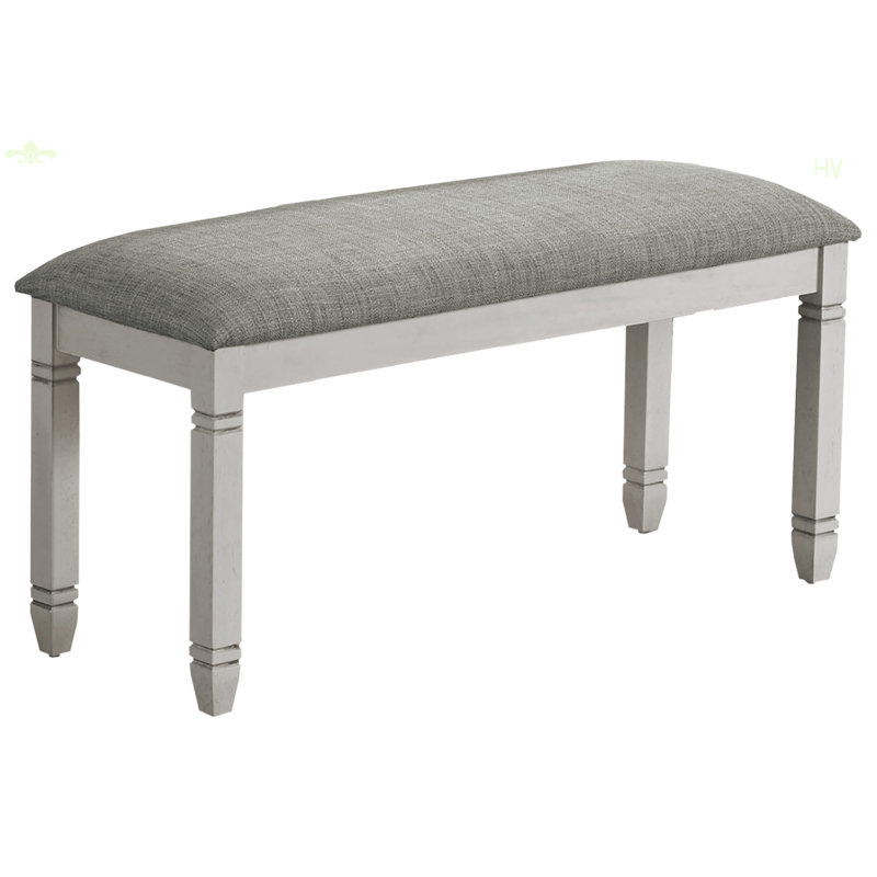 Banc rectangulaire pour cuisine, salle à manger, entrée, chambre à coucher, Gris