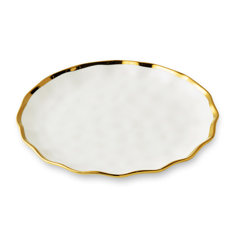 Ensemble de 4 assiettes à salade Regency Gold