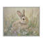 Giclée encadrée de lapin couleur douce dans un pré, design par Petal Prints Design-822854189-822854185