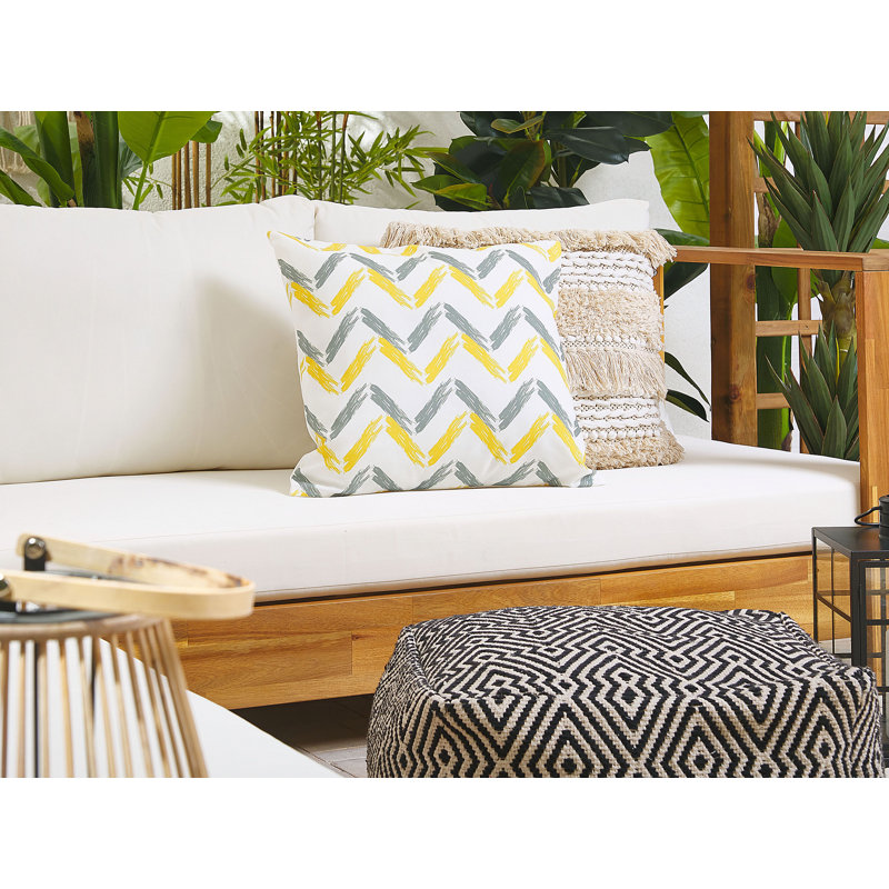 Worthland Indoor / Outdoor Chevron Square Throw Cushion