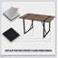 Ensemble de table de salle à manger rustique en bois aggloméré rectangulaire et en bois massif avec chaises en polyuréthane pour une cuisine moderne, durable et élégante