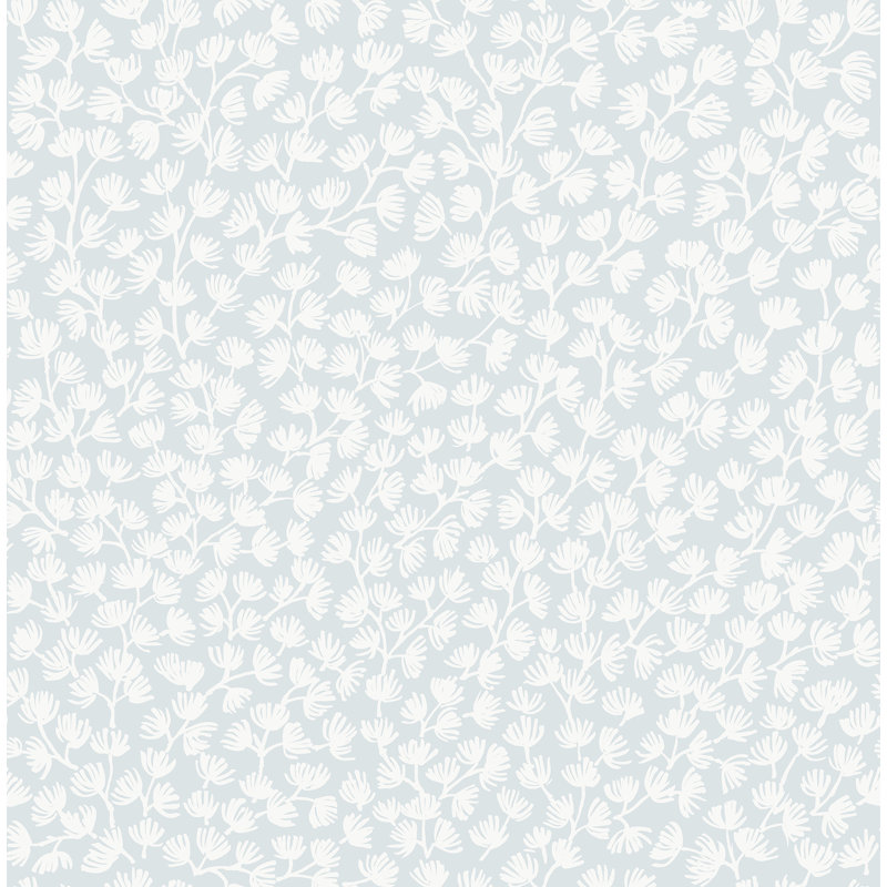 Rouleau de fleurs pelez et collez, Bleu brume