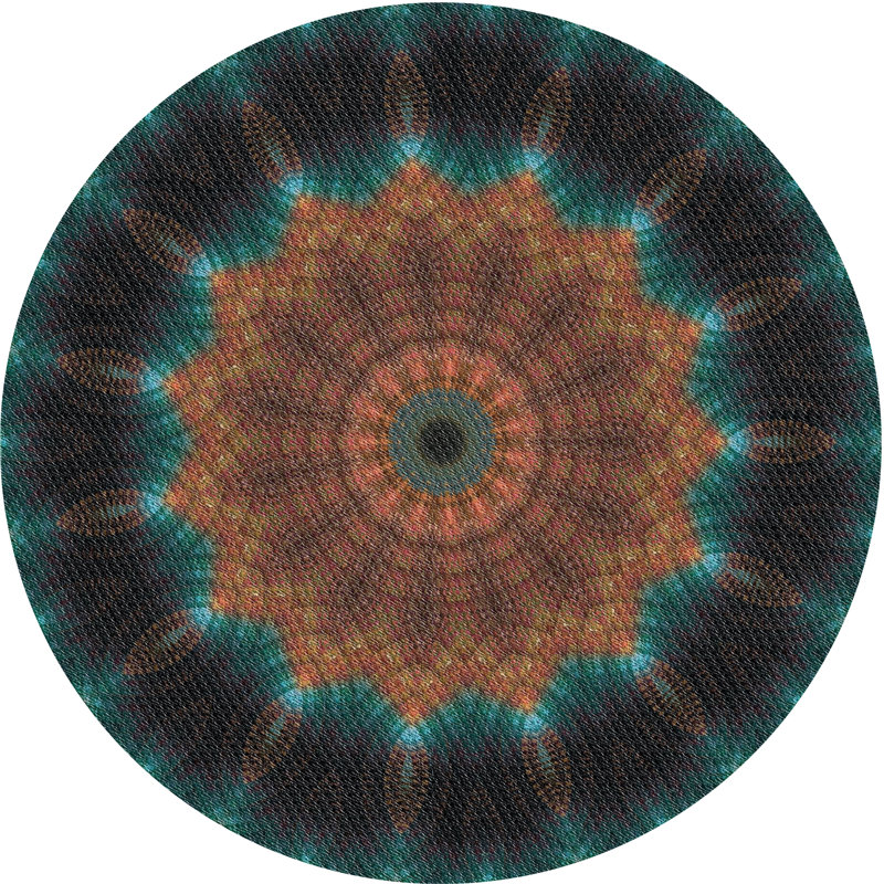 Tapis brun, Rond 8 pi