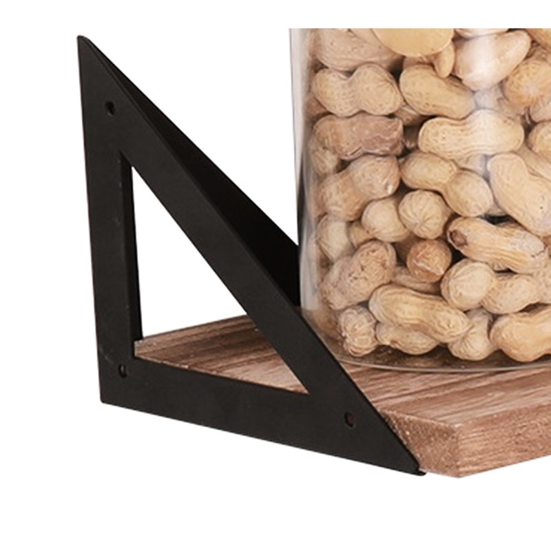 3 tablettes flottantes en bois naturel - Supports et fixation murale pour chambre à coucher, salon, cuisine, salle de bain longue 3 avec baignoire