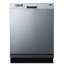 Summit Appliance 24" 49 Decibel ENERGY STAR Certified Built-In Dishwasher and Tall Tub Stainless Steel