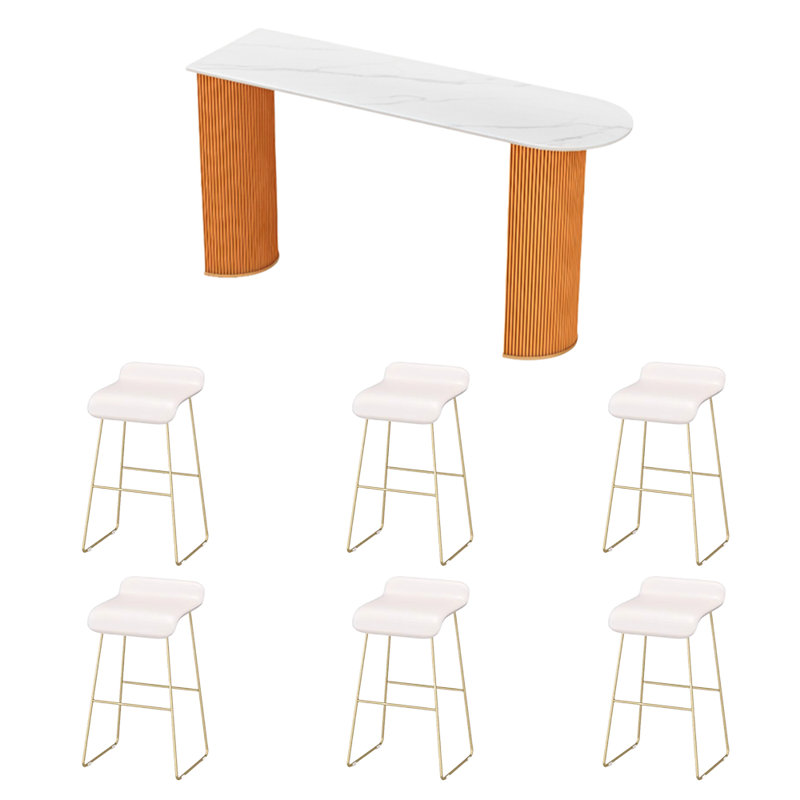 Geise, Orange, White, 41.3"H x 78.7"L x 15.7"W