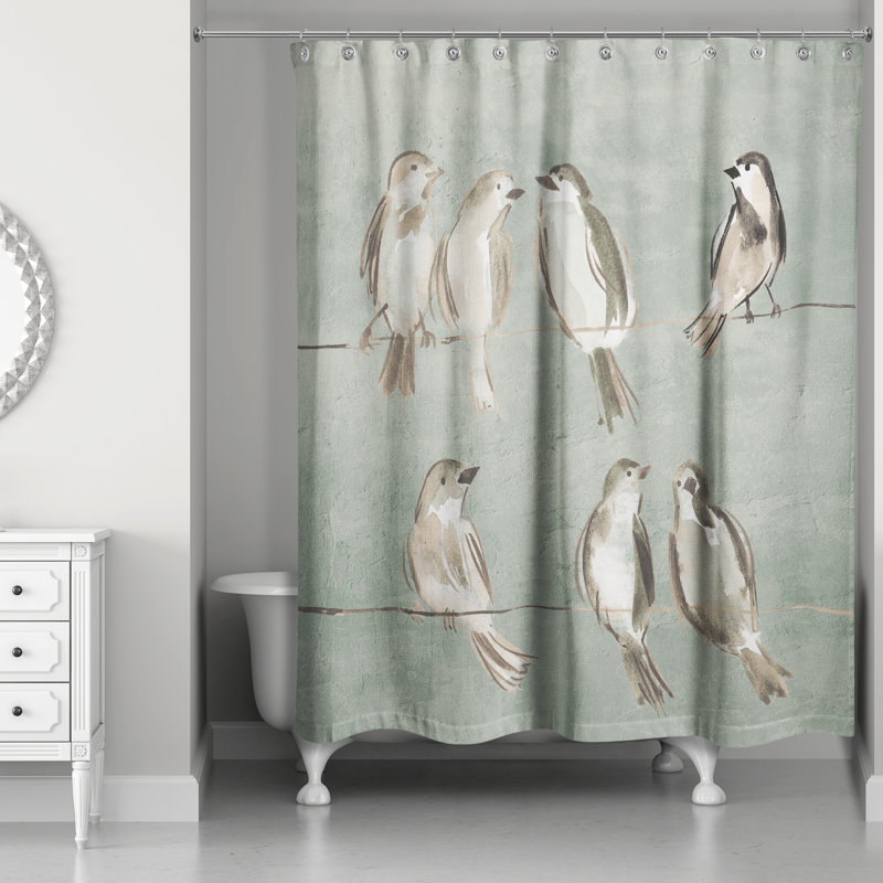 Rideau de douche Birds on a Wire