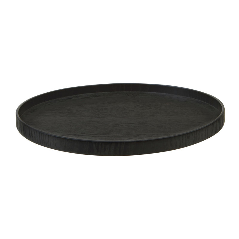 Sayreville Solid Wood Tray, 33cm H x 33cm W x 2cm D, Black