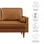 Causeuse en cuir Kellan-105770612-105770613-105770617