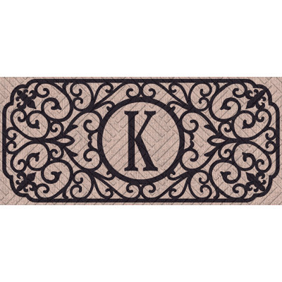 Tapis d'extérieur antidérapant Atrakchi Filigree Monogram