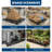 8-Pack 23.6" x 15.7" Heavy-Duty Plastic Pallets, Forkliftable, Stackable, Black-133672531