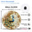 Horloge murale Peacock Design Elegant