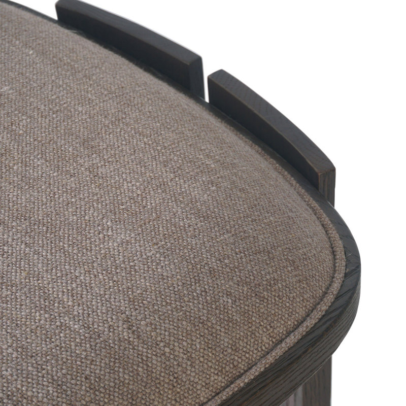 Hoven Backless Drifted Oak Bar Stool, Bar Stool (30.55" Seat Height)