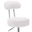Swivel Upholstered Adjustable Height Counter Stool with Metal Frame