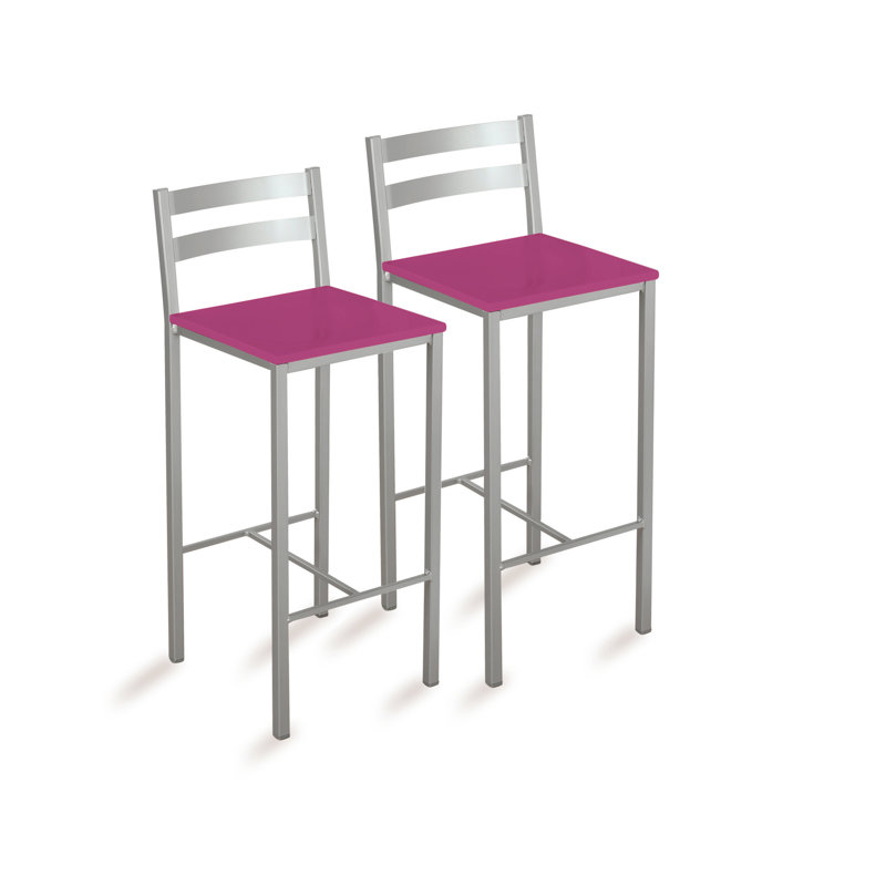 Frediana Upholstered Counter Stool, Pink, 60cm