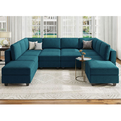 Neemi Modular Sleeper Sofa Bed Sectional Couch Oversized U Shaped Sofa With Storage Convertible Sofa Set Large Sectional Sofa