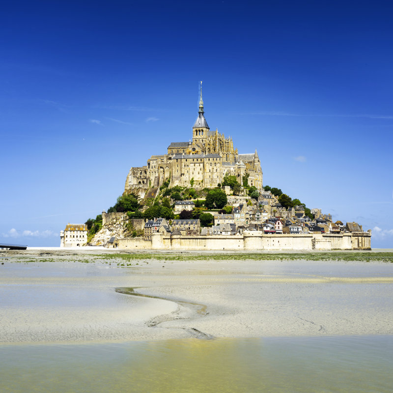 Mount St. Michael - Wrapped Canvas Print, 30cm H x 30cm W x 3.8cm D