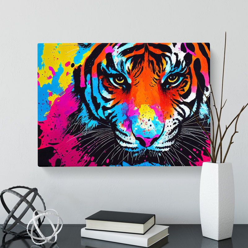 Tiger Splash Vol.6 Abstract - Wrapped Canvas, 35cm H x 50cm W x 3cm D