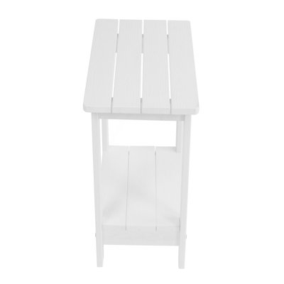 Une table d'appoint imitation bois texturée en bois, simple mais avec une texture riche. Il est livré avec un petit plateau de table et convient aux pique-niques en plein air.
