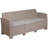 Alderman Faux Rattan Sofa with All-Weather Cushions-830367446