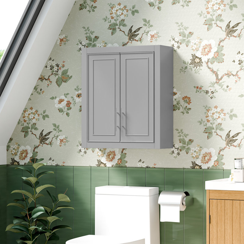 Armoire de rangement moderne avec tablettes réglables, Gris