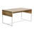 Avak Wrap Rectangular Coffee Table Wood Grain and Metal-66603444