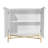 2 Door White Locker Accent Cabinet