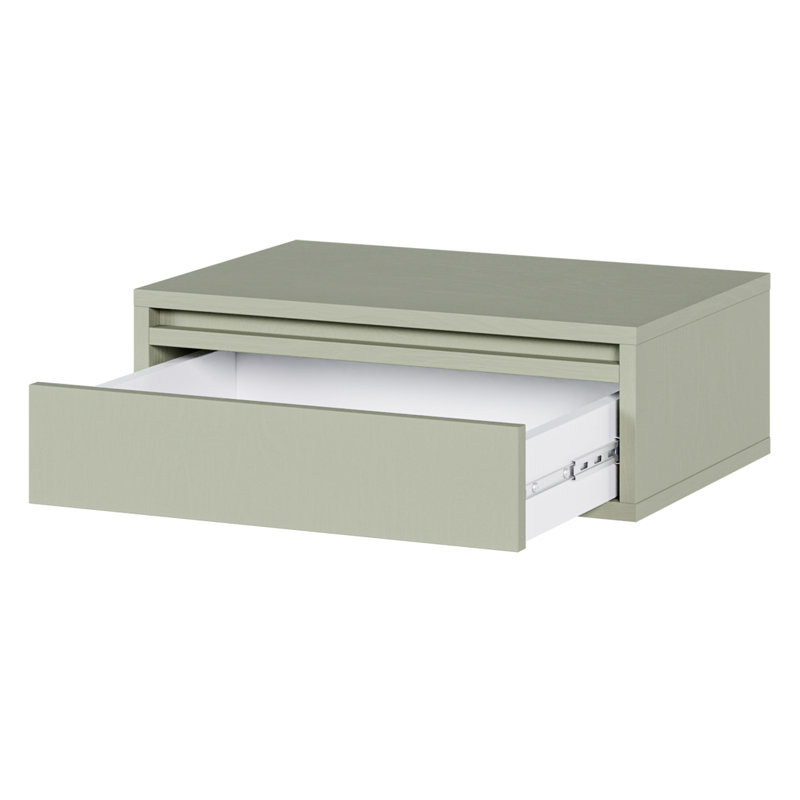 Akhi 50cm W Manufactured Wood Bedside Table, Green